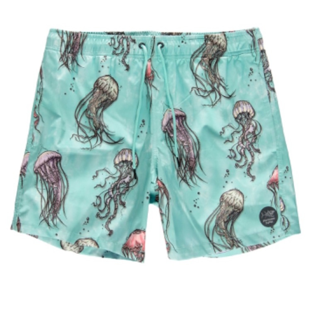 Psycho Tuna Jelly Fish Swim Trunks, XL